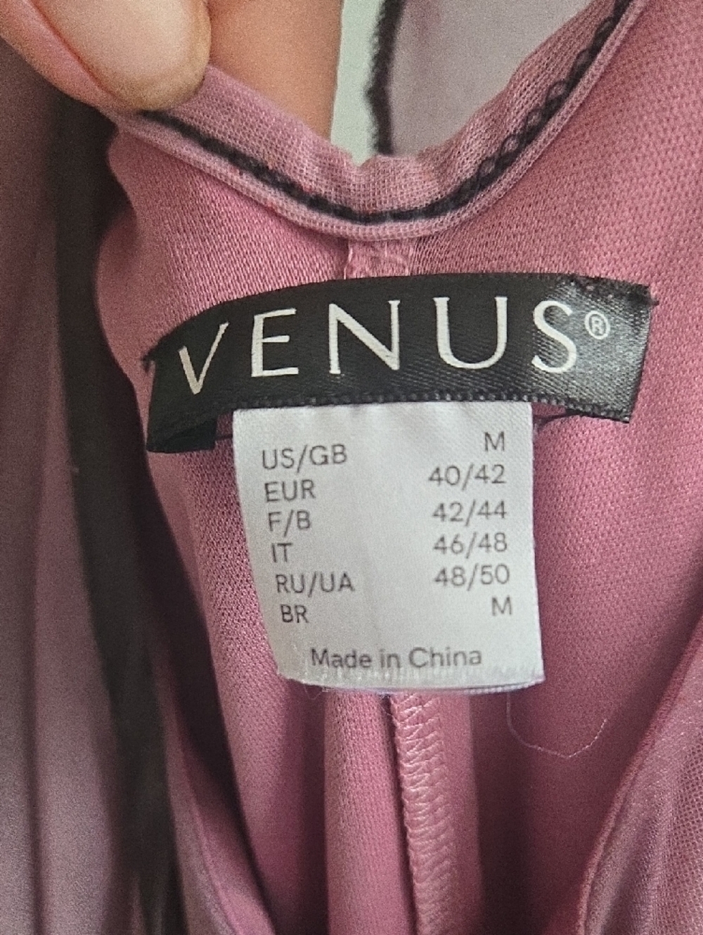 VENUS Mauve Cold-Shoulder Sparkle Blouse - Picture 5 of 11